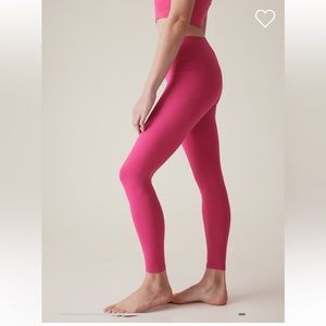Athleta Transcend stash tight in Salvia Pink